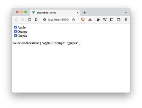 vue checkbox.